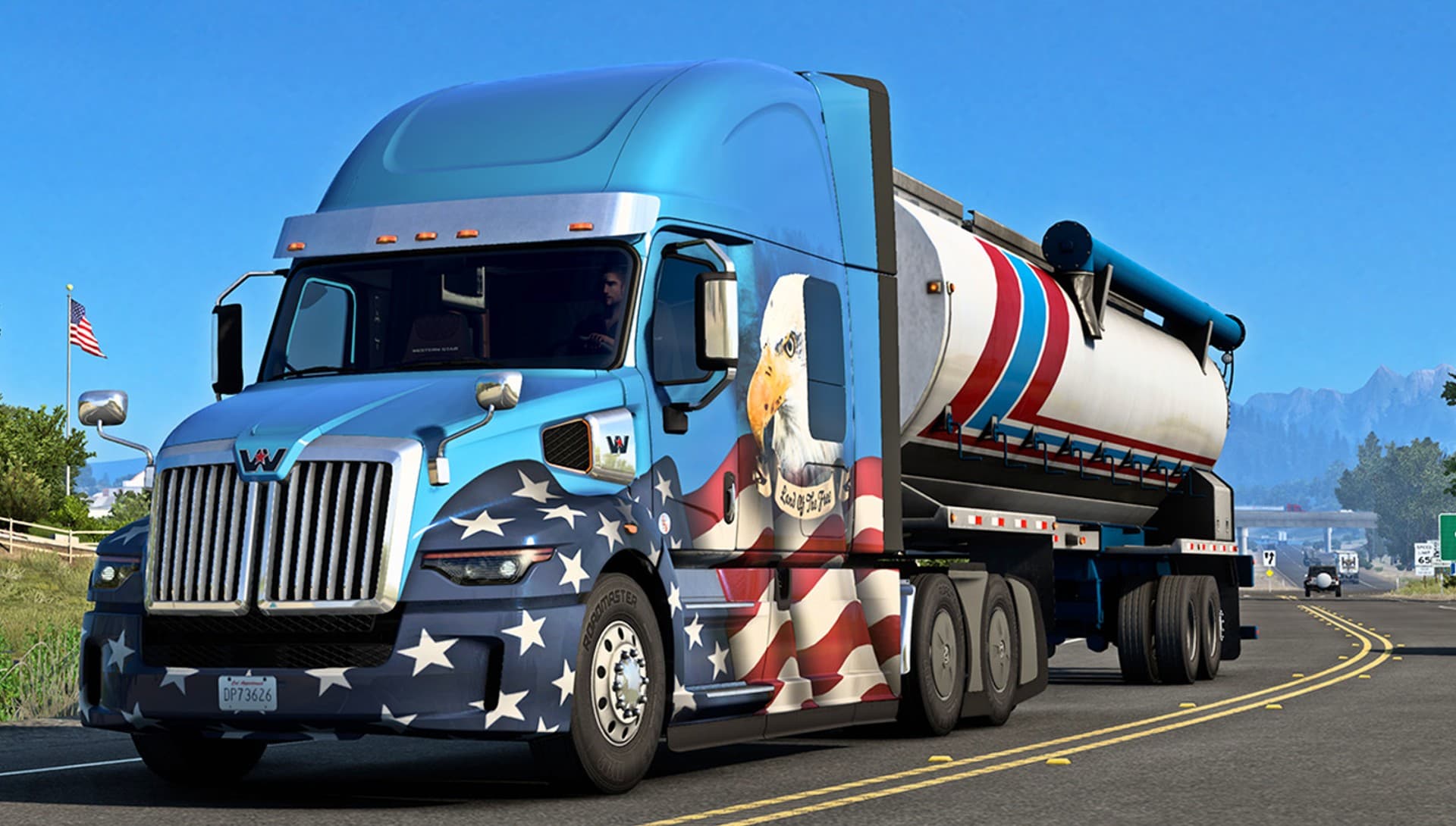 American Truck Simulator server hosting hero background