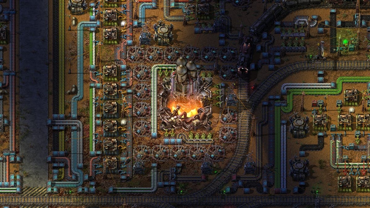 Factorio server hosting hero background