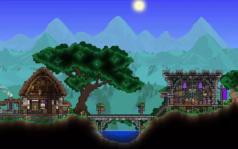 Terraria server hosting hero background